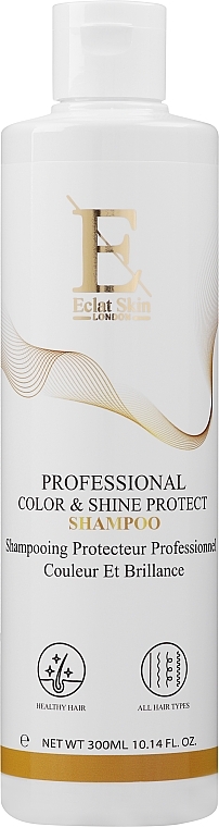Шампунь для фарбованого і тьмяного волосся з олією бабасу - Eclat Skin London Professional Color & Shine Protect Shampoo — фото N1