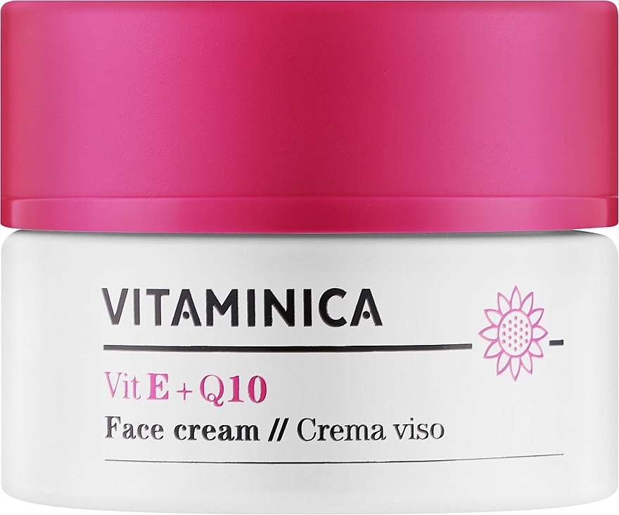 Крем для лица - Bioearth Vitaminica Vit E + Q10 Face Cream — фото N1