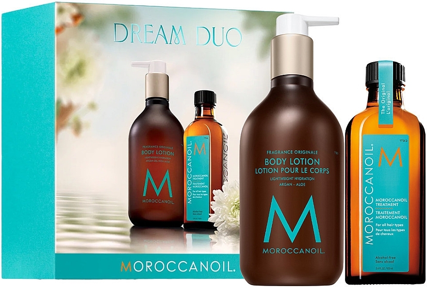 Набір - MoroccanOil Dream Duo (h/oil/100ml + b/lot/360ml) — фото N1