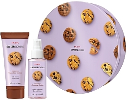 Набор - Pupa Sweets Lovers Chocolate Cookie Kit 4 (sh/milk/200ml + b/spray/100ml + box) — фото N1