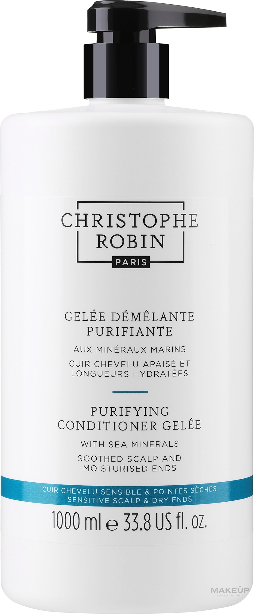 Кондиціонер для детоксикації волосся - Christophe Robin Detangling Gelee With Sea Minerals — фото 1000ml