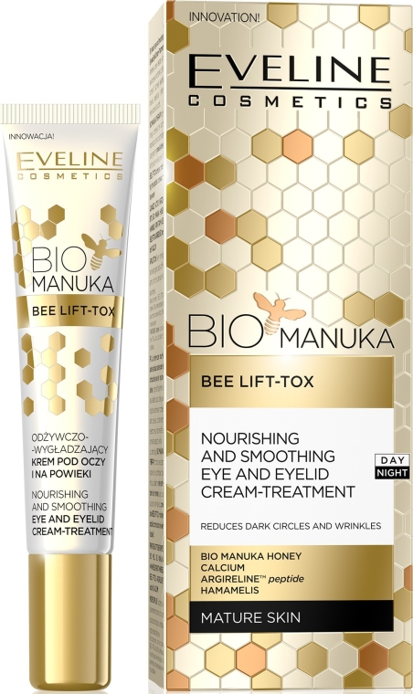 Антивіковий крем для шкіри навколо очей - Eveline Cosmetics Bio Manuka Bee Lift-tox — фото N1