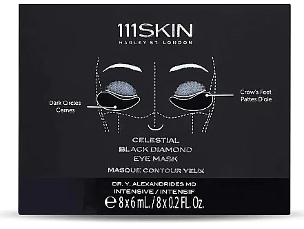 Набор масок-патчей для кожи вокруг глаз - 111SKIN Celestial Black Diamond Eye Mask — фото N1