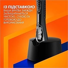 Бритва с 5 сменными кассетами+подставка - Gillette Fusion5 — фото N9