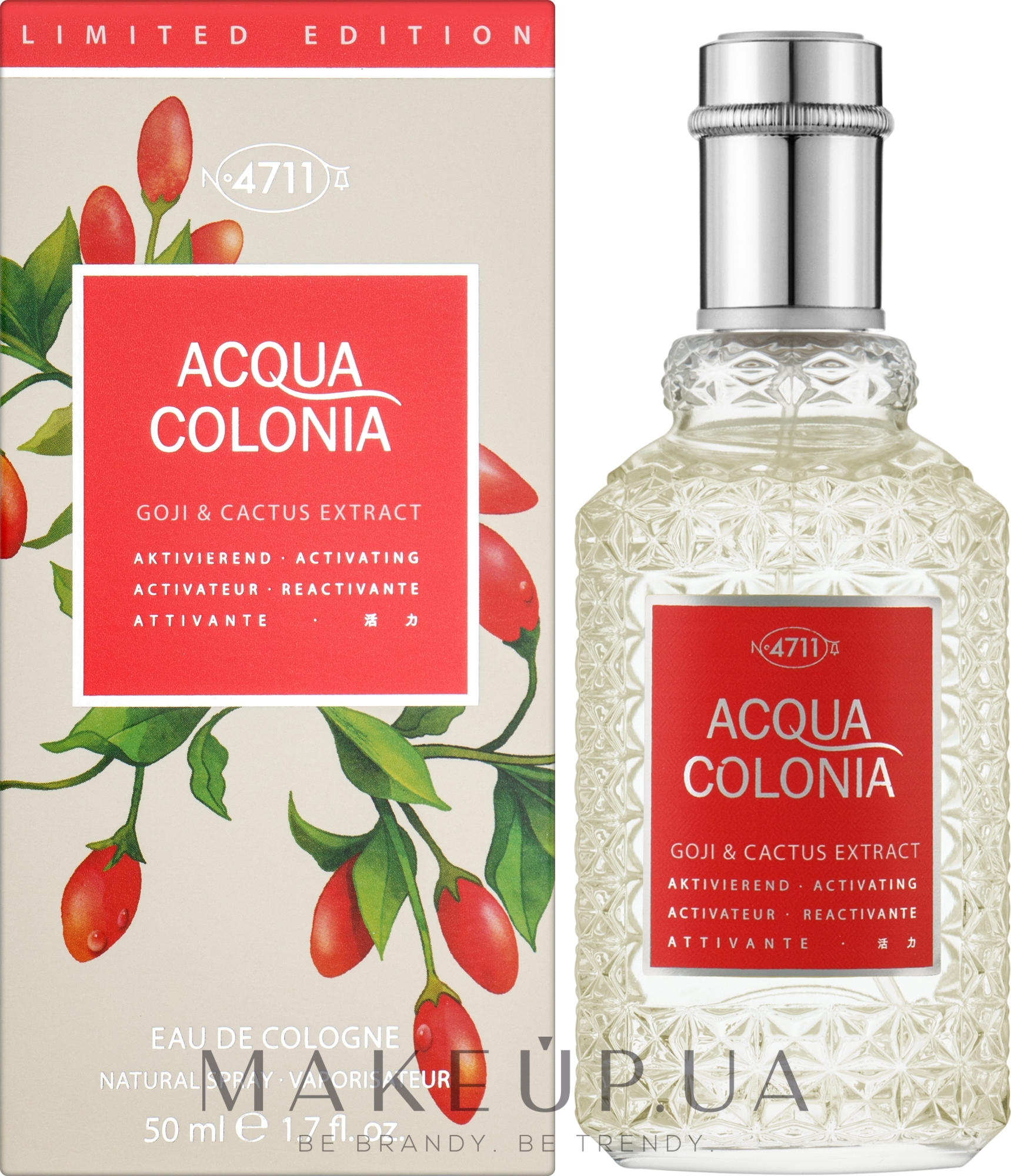 Maurer & Wirtz 4711 Acqua Colonia Goji & Cactus Extract - Одеколон — фото 50ml