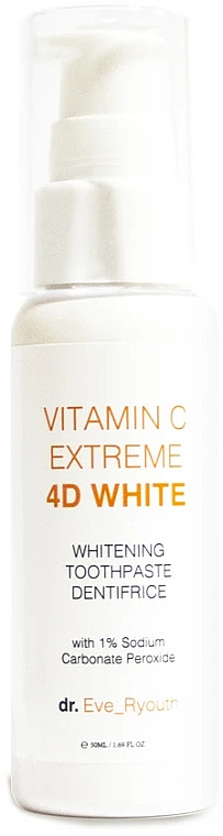 Отбеливающая зубная паста с витамином С - Dr. Eve_Ryouth Vitamin C Extreme 4D White Toothpaste — фото N1