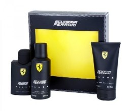 Парфумерія, косметика Ferrari Scuderia Ferrari Black - Набір (edt/125ml + deo/150ml + sh/gel/150ml)