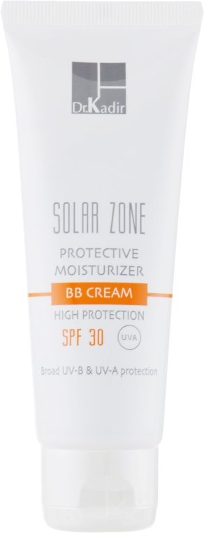 Увлажняющий защитный крем с тоном SPF 30 - Dr. Kadir Solar Zone Protective BB Cream SPF 30 — фото N2