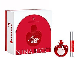 Nina Ricci Nina Rouge - Набор (edt/50 ml + lipstick/2.5g) — фото N1