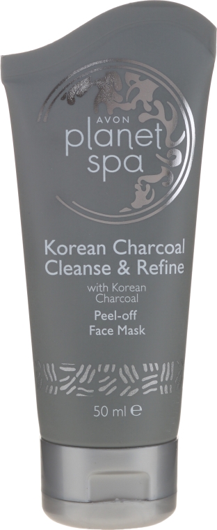 Интенсивно очищающая отшелушивающая маска с активированным углем - Avon Planet SPA Korean Charcoal Peel-off Face Mask — фото N1