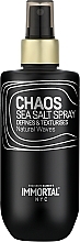 Парфумерія, косметика Сольовий спрей для волосся - Immortal Nyc Chaos Sea Salt Spray