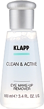 Засіб для зняття макіяжу з очей  - Klapp Clean & Active Eye Make-up Remover — фото N2