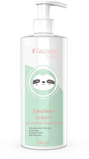 Масляно-увлажняющая эмульсия для детей с атопическим дерматитом - Nacomi Baby Emollient Cream — фото N1