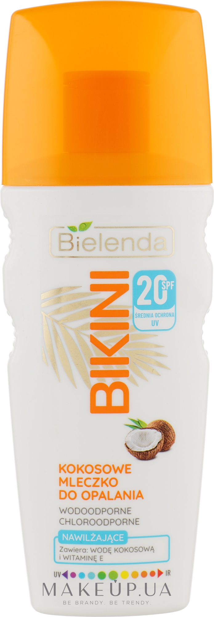 Кокосовое молочко для загара - Bielenda Bikini Coconut Sun Lotion SPF 20 — фото 200ml