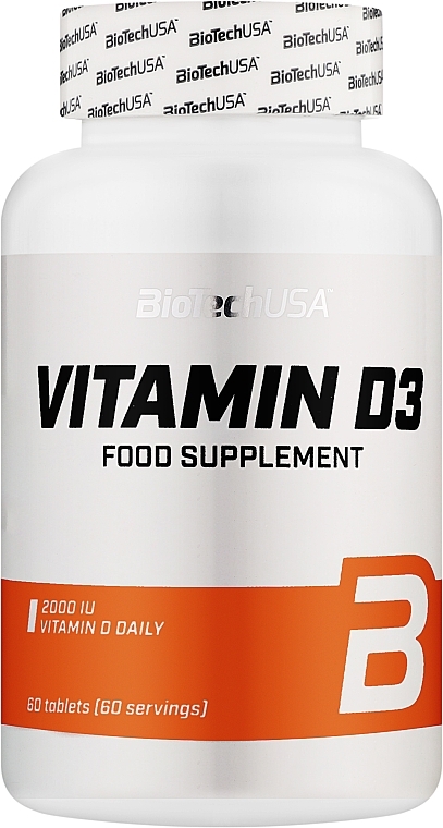 Харчова добавка "Вітамін D3", 50 mcg - BiotechUSA Vitamine D3 — фото N2