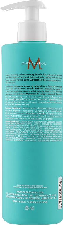 Шампунь "Екстра об'єм" - Moroccanoil Extra volume Shampoo  — фото N6