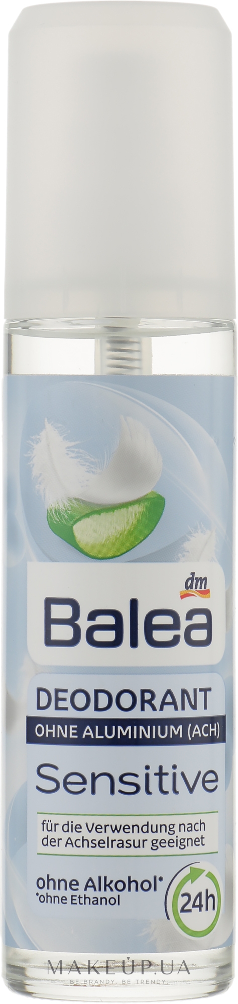 Дезодорант-антиперспирант с алоэ вера - Balea Sensitive Deodorant — фото 75ml