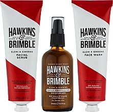 Подарунковий набір для догляду за обличчям - Hawkins & Brimble Face Gift Box (wash/150ml + scrub/125ml + moist/100ml) — фото N2