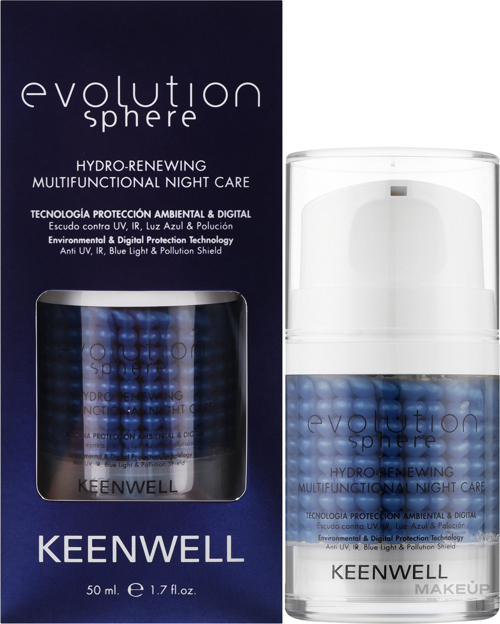 Увлажняющий обновляющий ночной мультифункциональный комплекс - Keenwell Evolution Hydro-Renewing Multifunctional Night Care — фото 50ml