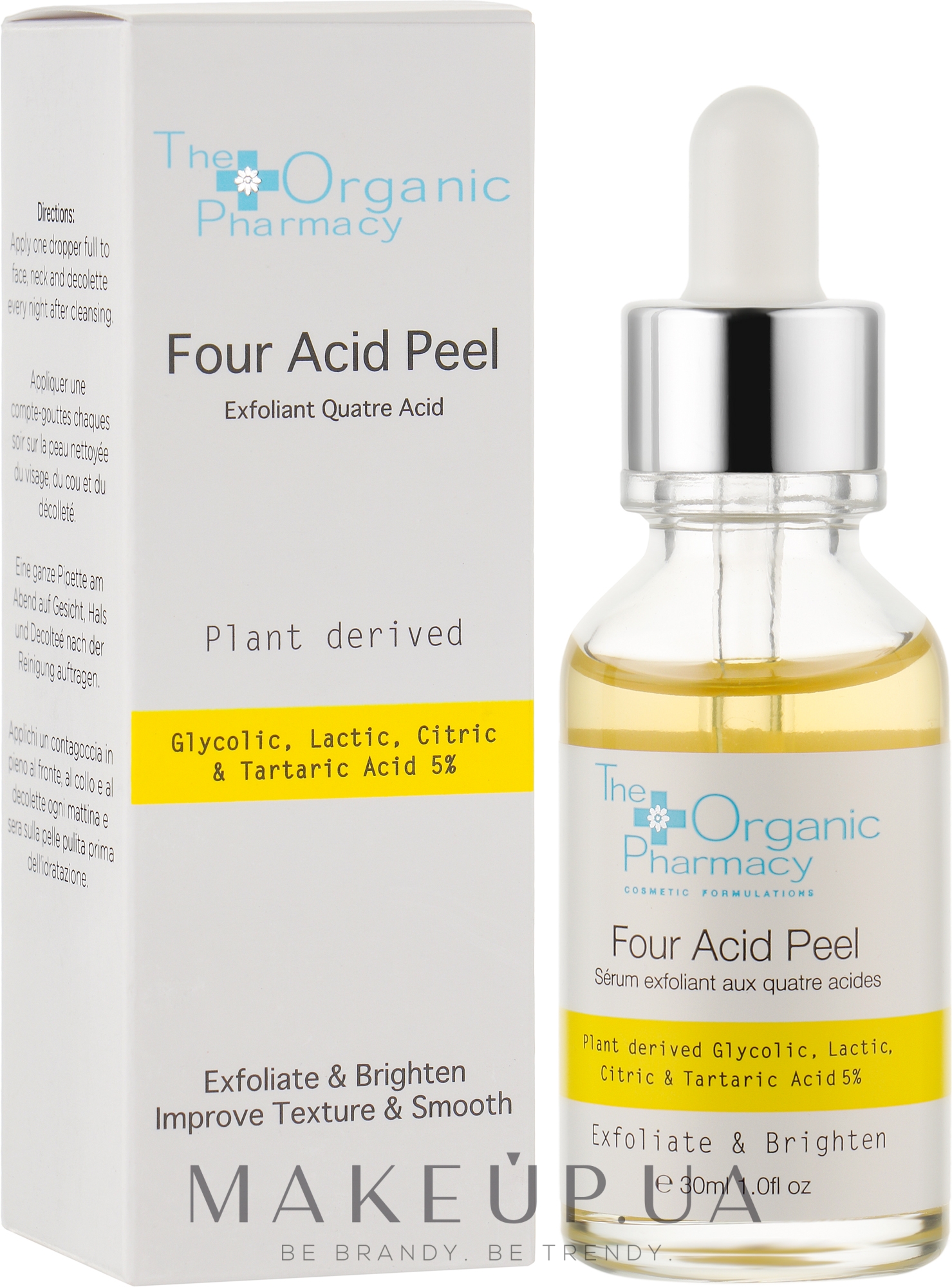 Сыворотка-пилинг для лица "Четыре кислоты" - The Organic Pharmacy Four Acid Peel — фото 30ml