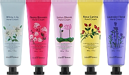 Набор кремов для рук с цветочными экстрактами, 5 продуктов - Medi Flower The Secret Garden Of Five Hand Cream — фото N2