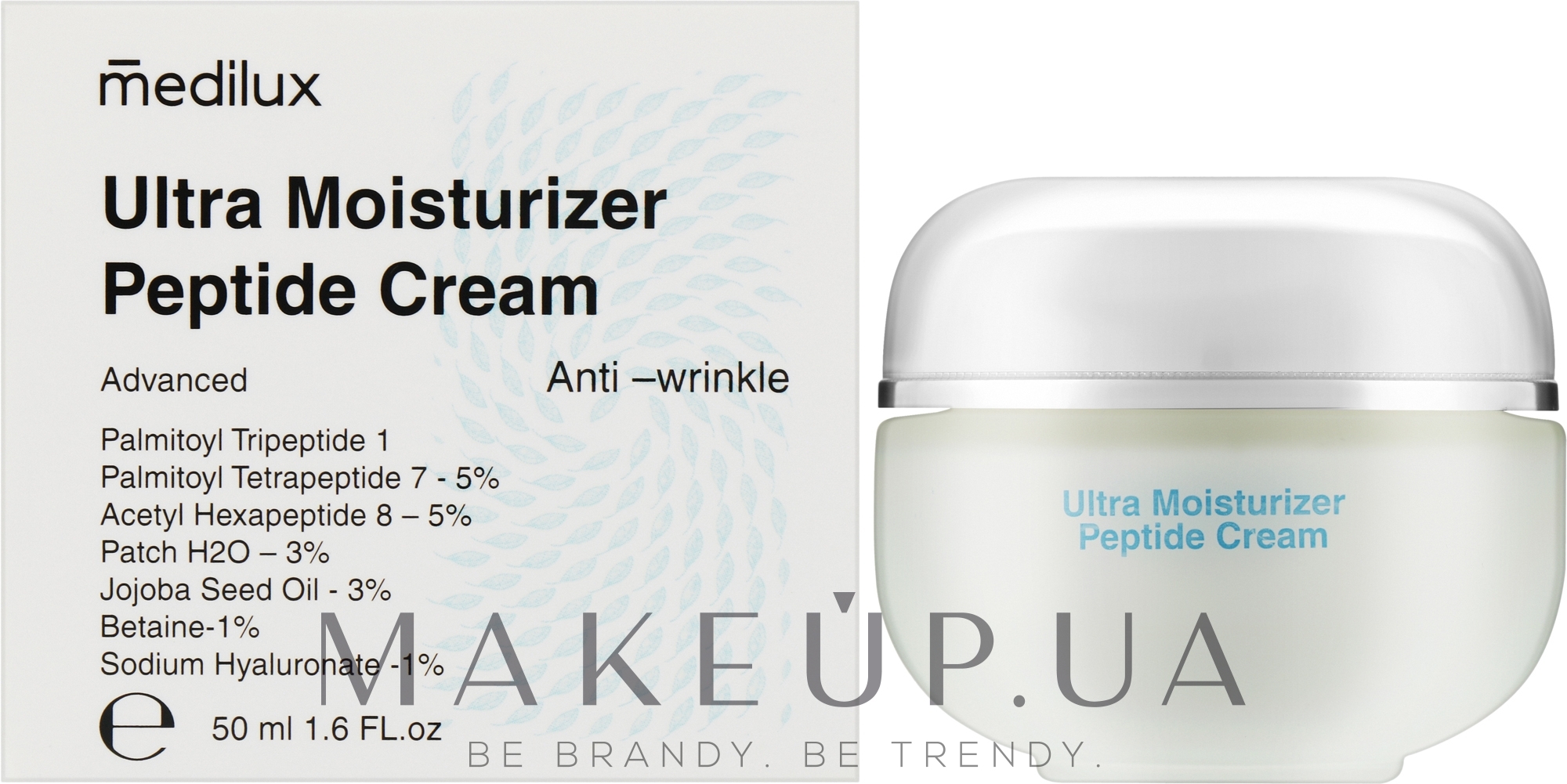 Ультраувлажняющий пептидный крем - Medilux Ultra Moisturizer Peptide Cream — фото 50ml