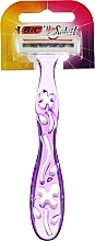 Парфумерія, косметика Жіночий станок, 1 шт., фіолетовий - Bic Miss Soleil
