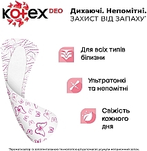 Ежедневные гигиенические прокладки, 20 шт - Kotex Deo Ultraslim — фото N4