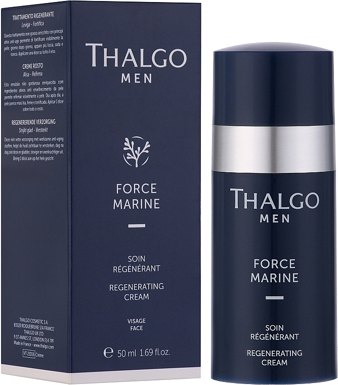 Крем для обличчя - Thalgo Men Force Marine Regenerating Cream — фото N2