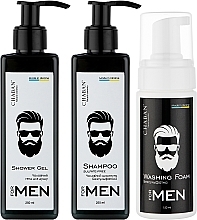 Набор - Chaban Natural Cosmetics Beauty Box "For Men" №27 (sh/250ml + foam/150ml + sh/gel/250ml) — фото N2