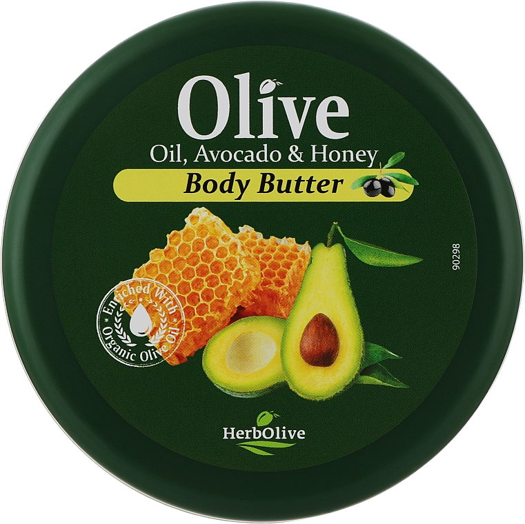 Масло для тела с медом и авокадо - Madis HerbOlive Olive Oil Avocado & Honey Body Butter — фото N1