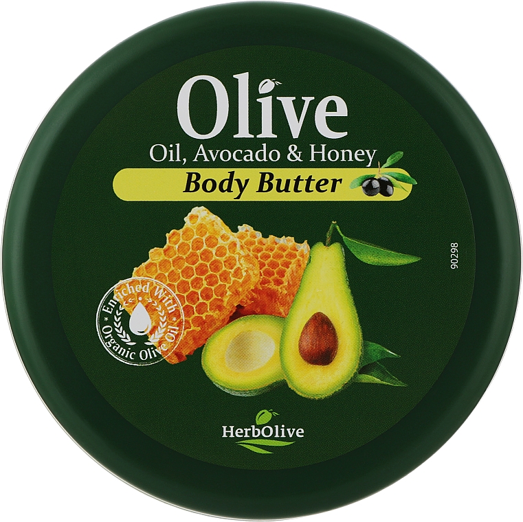 Олія для тіла з медом і авокадо - Madis HerbOlive Olive Oil Avocado & Honey Body Butter — фото N1