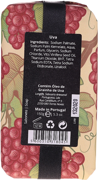 Натуральне мило "Виноград" - Essencias De Portugal Natura Grape Soap — фото N2