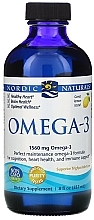 Харчова добавка з лимонним смаком у рідині "Омега-3" - Nordic Naturals Omega-3 Lemon Flavor — фото N1
