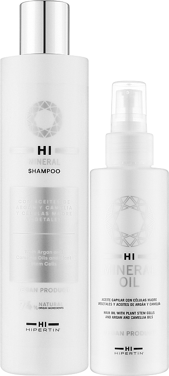 Набор для восстановления, питания и защиты волос - Hipertin Ritual Mineral Oil (shm/300ml + h/oil/100ml) — фото N2