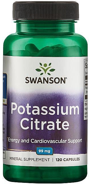 Мінеральна добавка "Цитрат калію", 99 мг, 120 шт. - Swanson Potassium Citrate — фото N1