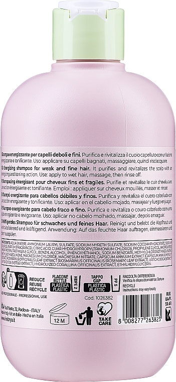 Тонізуючий шампунь проти випадіння волосся - Inebrya Ice Cream Energy Shampoo — фото N2