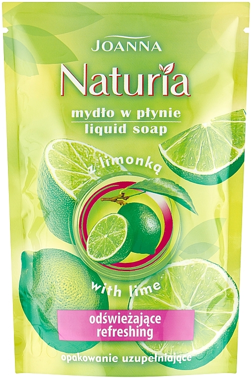 Жидкое мыло "Лайм" - Joanna Naturia Body Lime Liquid Soap (Refill) — фото N3