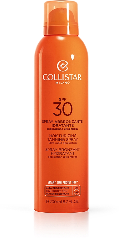 Увлажняющий спрей для загара - Collistar Moisturizing Tanning Spray SPF30 200ml — фото N1