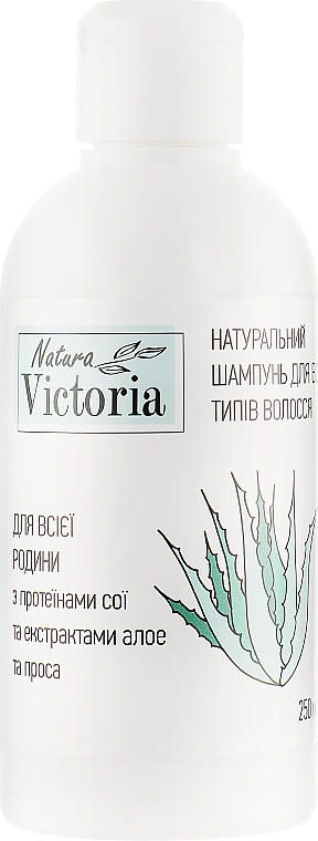 Шампунь "Для всієї сім'ї" з протеїнами сої й екстрактом алое та проса - Natura Victoria — фото N1