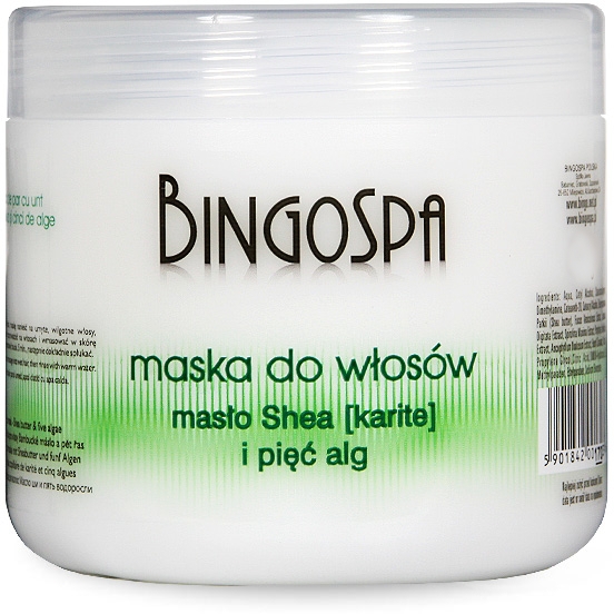 Маска для волос с маслом ши - BingoSpa Hair Mask Shea Butter And Five Algae