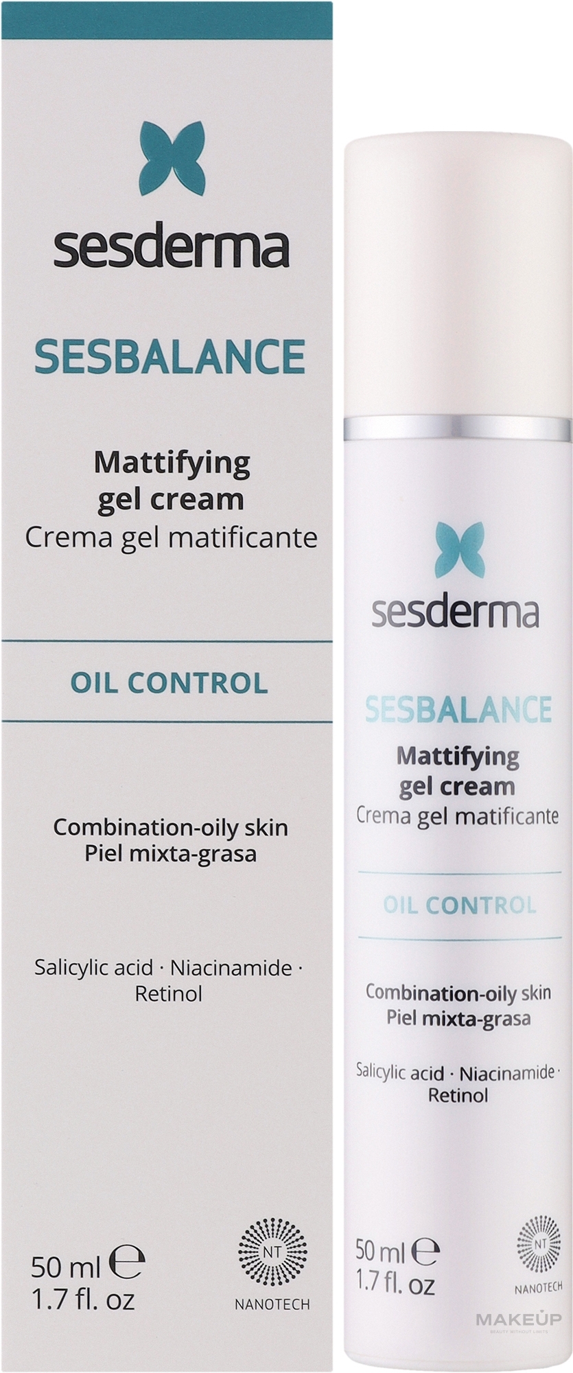 Крем-гель для лица - SesDerma Laboratories Sesbalance Mattifying Gel Cream — фото 50ml