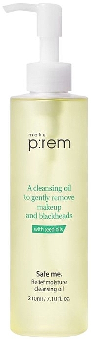 Гідрофільна олія для чутливої шкіри з вітаміном Е - Make P:rem Safe me. Relief Moisture Cleansing Oil — фото N1
