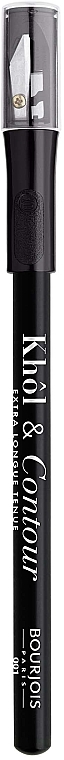 Олівець для повік, з точилкою - Bourjois Khol & Contour Extra-Long Wear