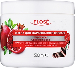 Маска для фарбованого і пошкодженого волося з гранатом - Flose Colored Hair Mask With Pomegranate — фото N1