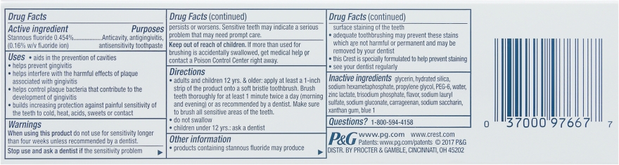 Зубная паста - Crest Pro-Health Advanced Deep Clean Mint Toothpaste — фото N8