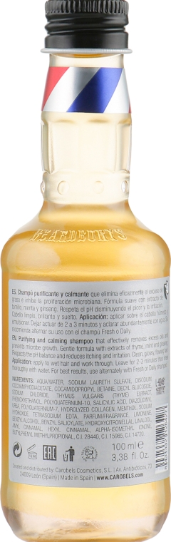 Очищувальний шампунь для волосся, схильного до жирності - Beardburys Clear Shampoo — фото N2