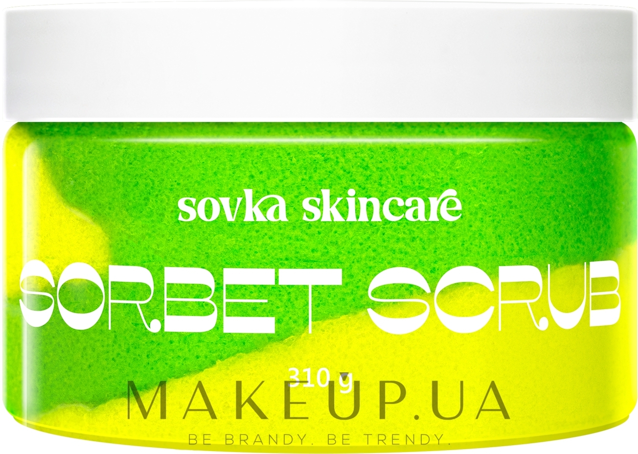 Скраб для тела "Яблоко и лайм" - Sovka Skincare Sorbet Scrub Apple & Lime — фото 310g