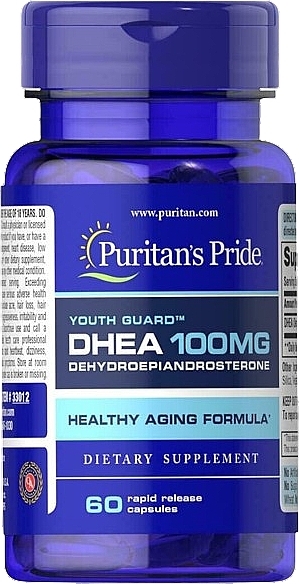 Дієтична добавка "DHEA" - Puritan's Pride DHEA 100mg — фото N1
