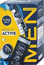 Парфумерія, косметика Набір - Nivea Men Keep It Active(cr/30ml + deo/150ml + sh/gel250ml)